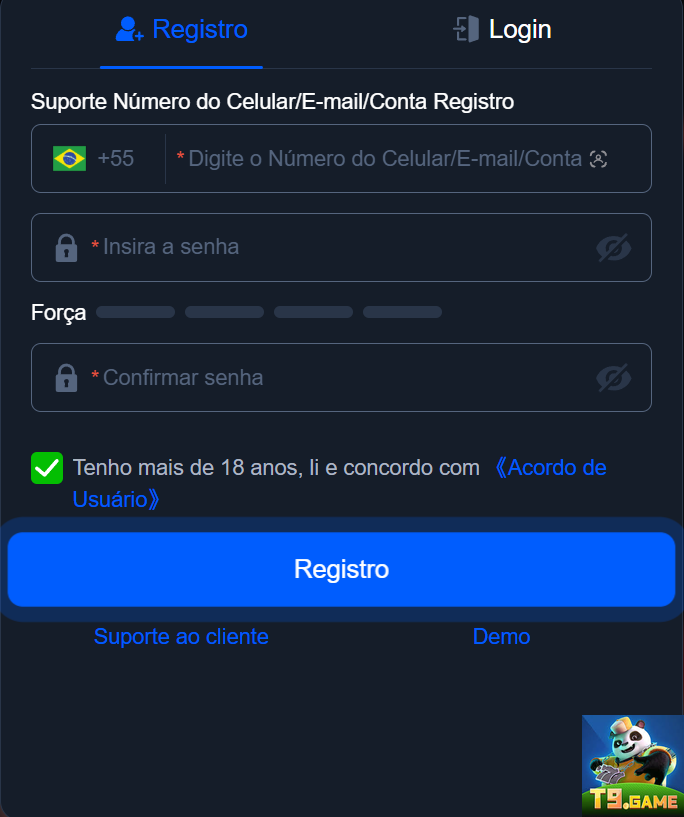 Segurança t9game.com